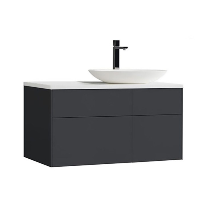 Koupelnová skříňka StoneArt Venice VE-1010pro-3 tmavě šedá 100×52 pravé provedení