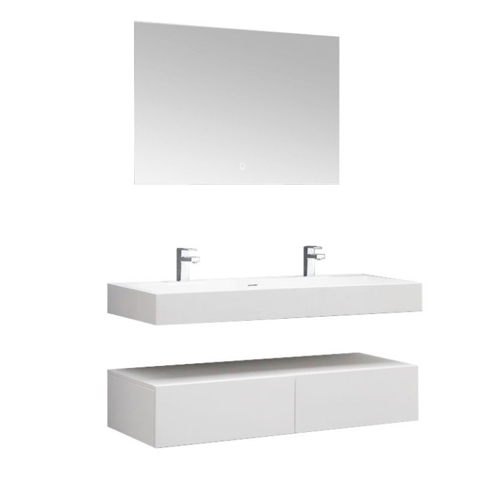 Koupelnový nábytek – set StoneArt LP4512-1 bílý 120×48 lesklý