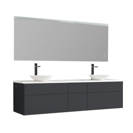 Koupelnový nábytek – set StoneArt Venice VE-2000pro-4 tmavě šedý 200×52