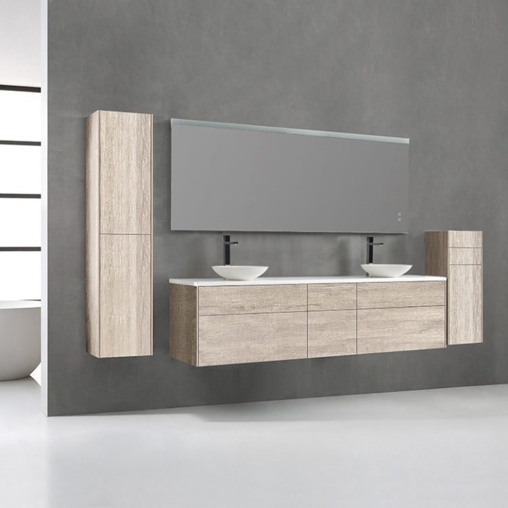 Koupelnový nábytek – set StoneArt Venice VE-2000pro-4 dubový světlý 200×52
