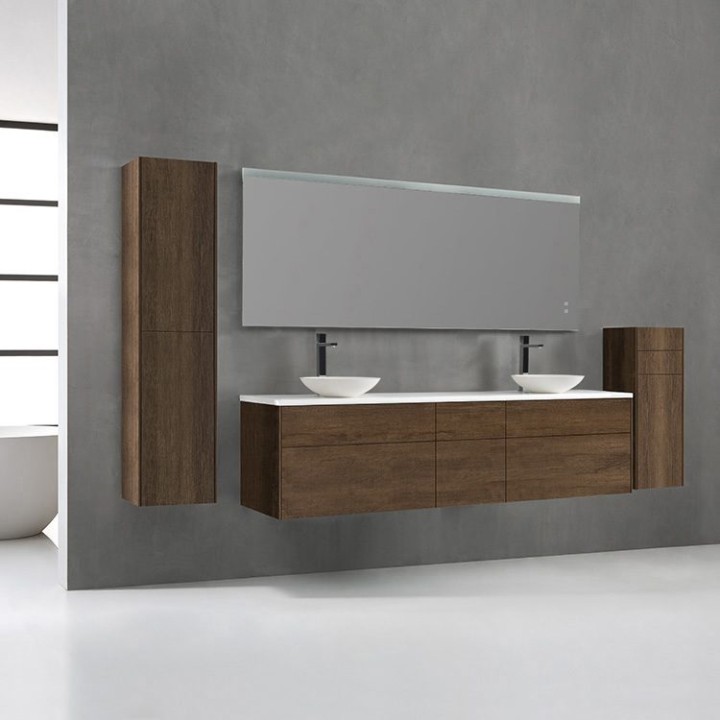 Koupelnová skříňka StoneArt Venice VE-2000pro-4 dubová tmavá 200×52