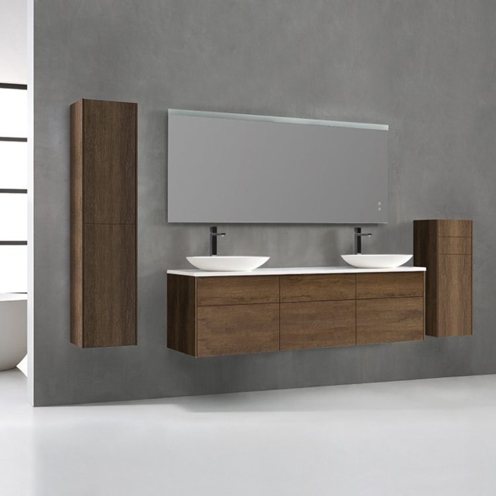 Koupelnový nábytek – set StoneArt Venice VE-1800pro-3 dubový tmavý 180×52