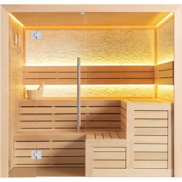 Finská sauna EAGO AWT E1603XL hemlock 240×200 bez kamen