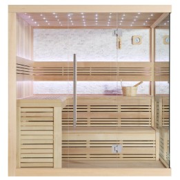 Finská sauna EAGO AWT E1105B hemlock 200×200 bez kamen