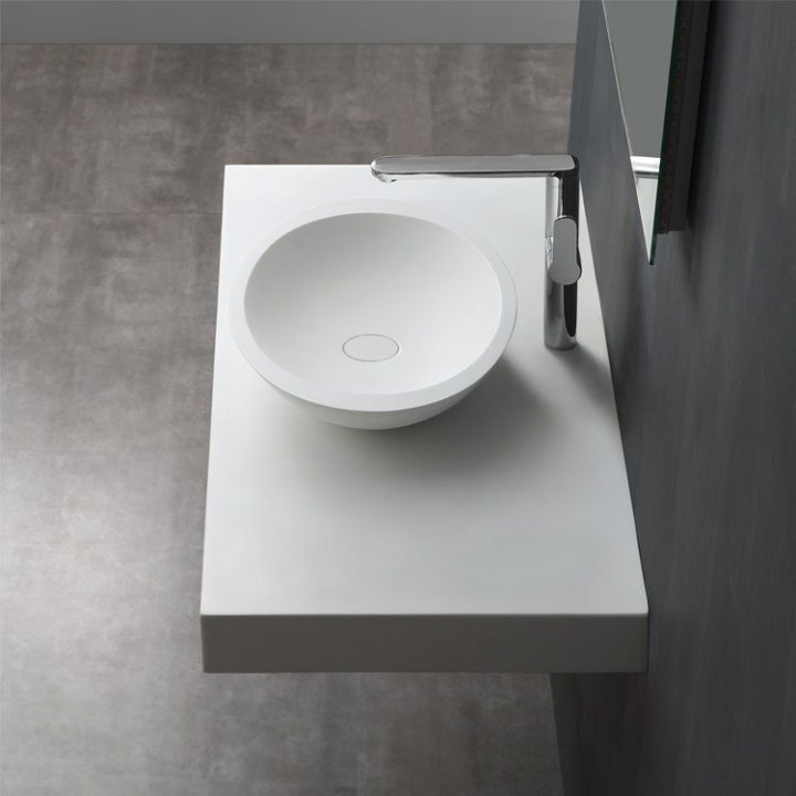 Koupelnový nábytek – set StoneArt LQ610-17 levé provedení bílý 100×40 matný