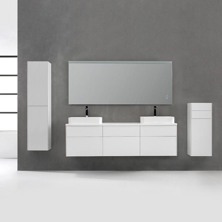 Koupelnový nábytek – set StoneArt Venice VE-1800pro-5 tmavě šedý 180×52