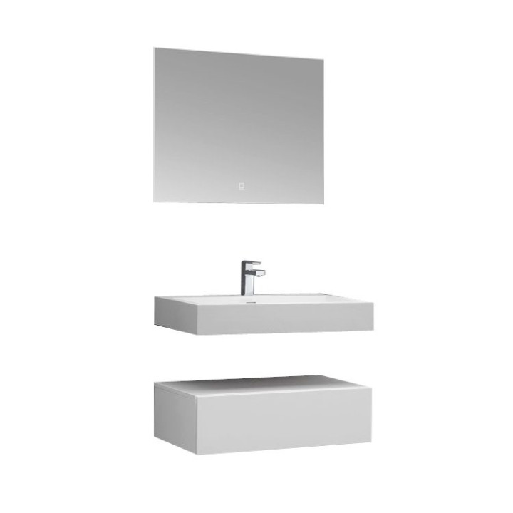 Koupelnový nábytek – set StoneArt LP4508 bílý 80×48 lesklý