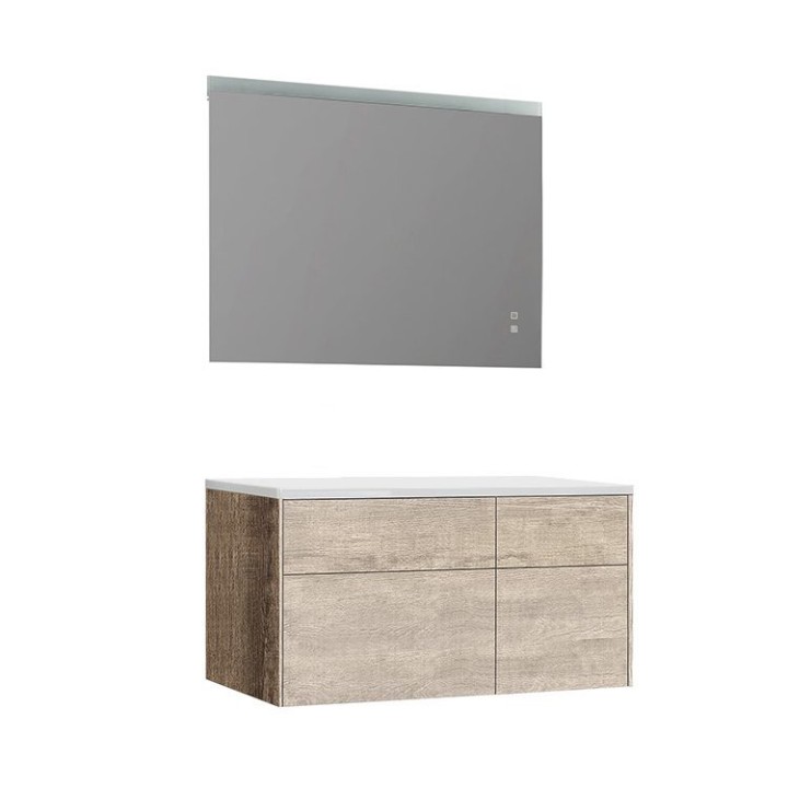 Koupelnový nábytek – set StoneArt Venice VE-1010pro dubový světlý 100×52 pravé provedení