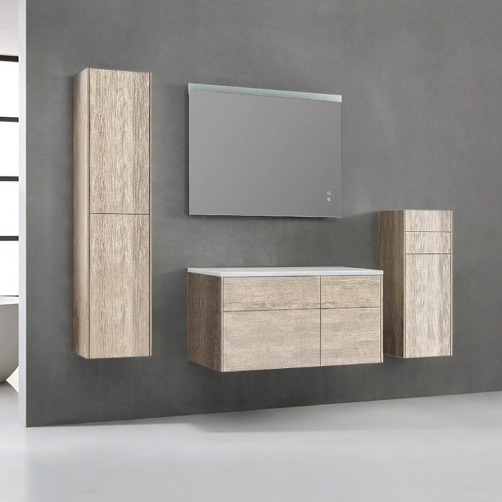 Koupelnová skříňka StoneArt Venice VE-1010pro dubová světlá 100×52 pravé provedení