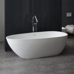 Volně stojící vana StoneArt BS-505 bílá 171×85 matná