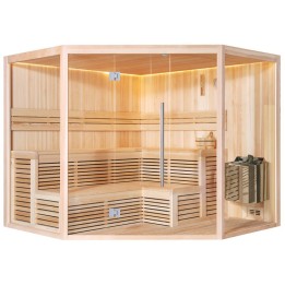 Finská sauna EAGO AWT B1806XL borovice 240×240 9 kW Viking Bi-O