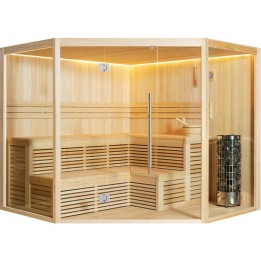 Finská sauna EAGO AWT E1806XL borovice 240×240 9 kW Cilindro