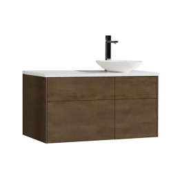 Koupelnová skříňka StoneArt Venice VE-1010pro-4 dubová tmavá 100×52 pravé provedení