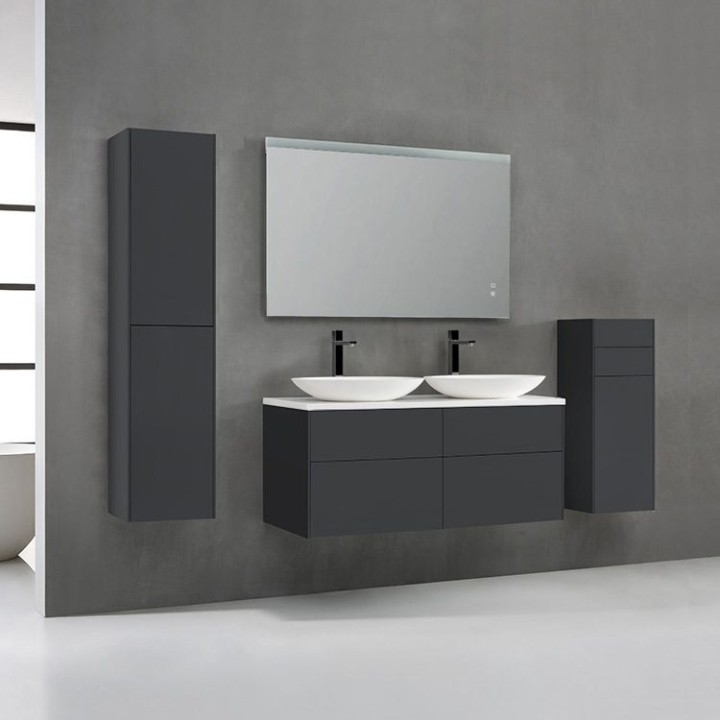 Koupelnový nábytek – set StoneArt Venice VE-1200pro-3 tmavě šedý 120×52