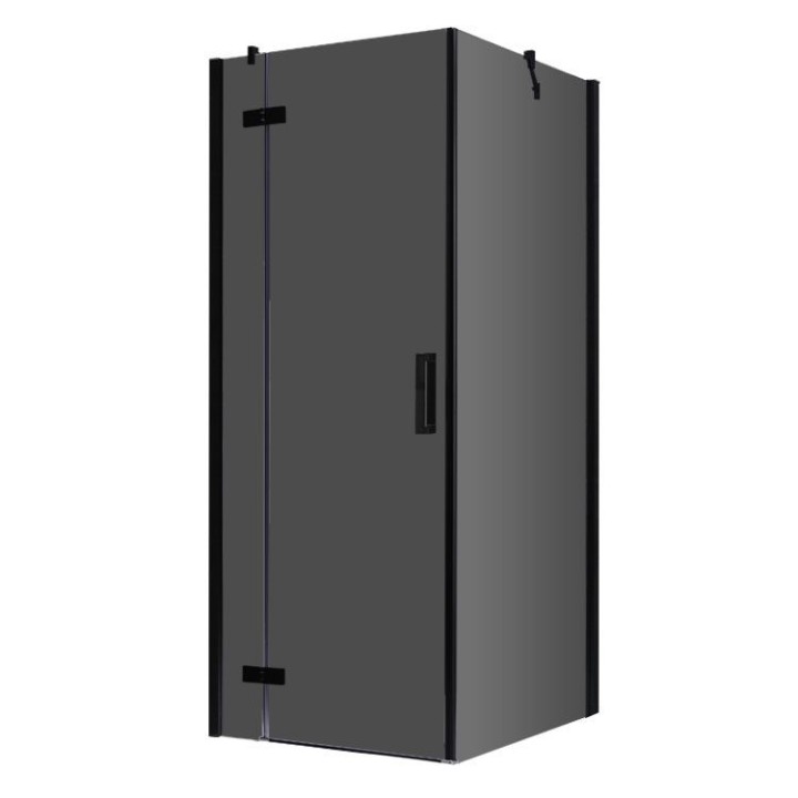 Sprchový kout EAGO AWT LBS0905-B černý 90×90 levé provedení