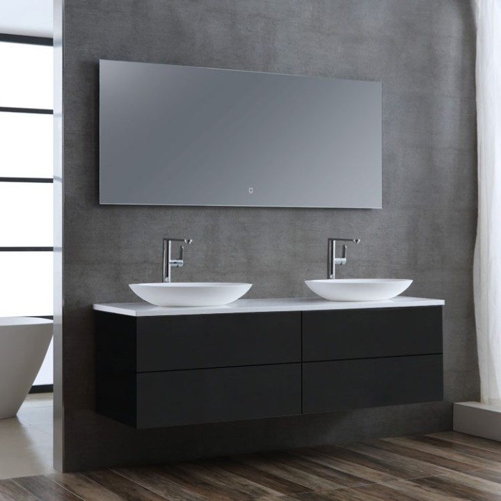 Koupelnová skříňka StoneArt Brugge BU-1601pro-3 tmavě šedá 160×50