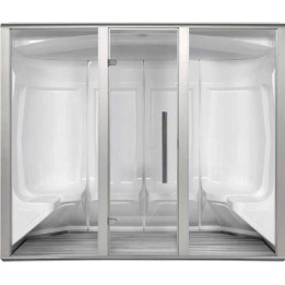 Parní sauna EAGO AWT S208A alu 250×131 10,8 kW Harvia