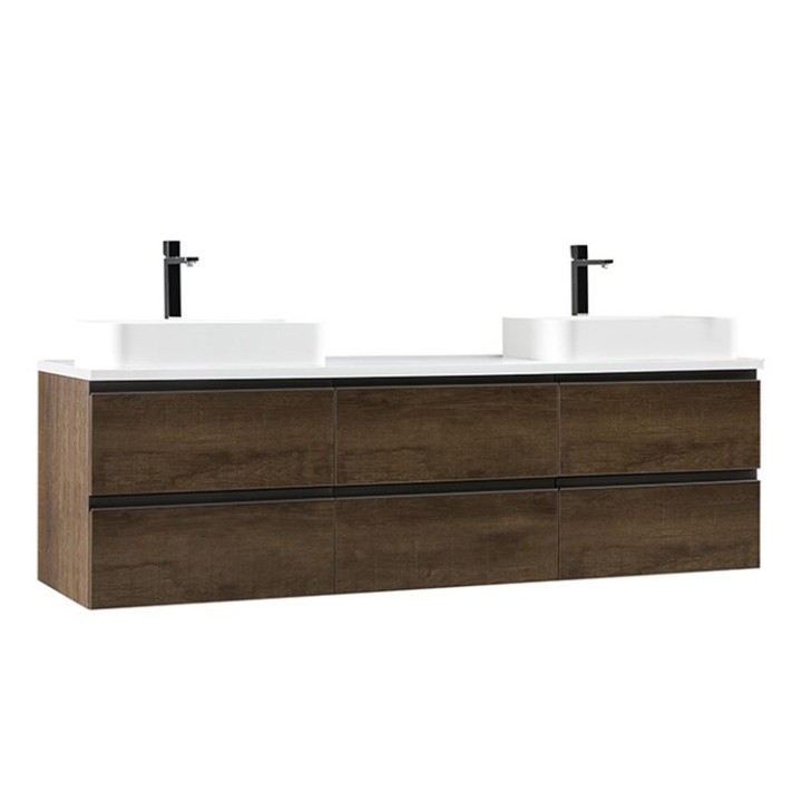 Koupelnová skříňka StoneArt Monte Carlo MC-1800pro-5 dubová tmavá 180×52