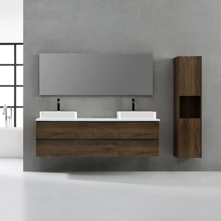 Koupelnový nábytek – set StoneArt Monte Carlo MC-1800pro-5 dubový světlý 180×52