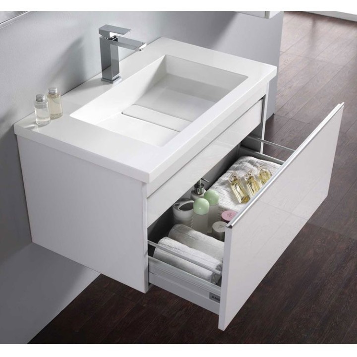 Koupelnový nábytek – set StoneArt Milano ME-0800-1 dubový tmavý 80×45