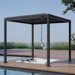 Pergola EAGO AWT P2-3A basic antracitová 3x3m s Handkurbel