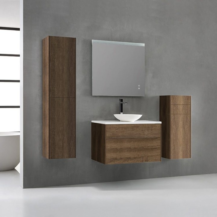 Koupelnový nábytek – set StoneArt Venice VE-0800pro-4 dubový tmavý 80×52