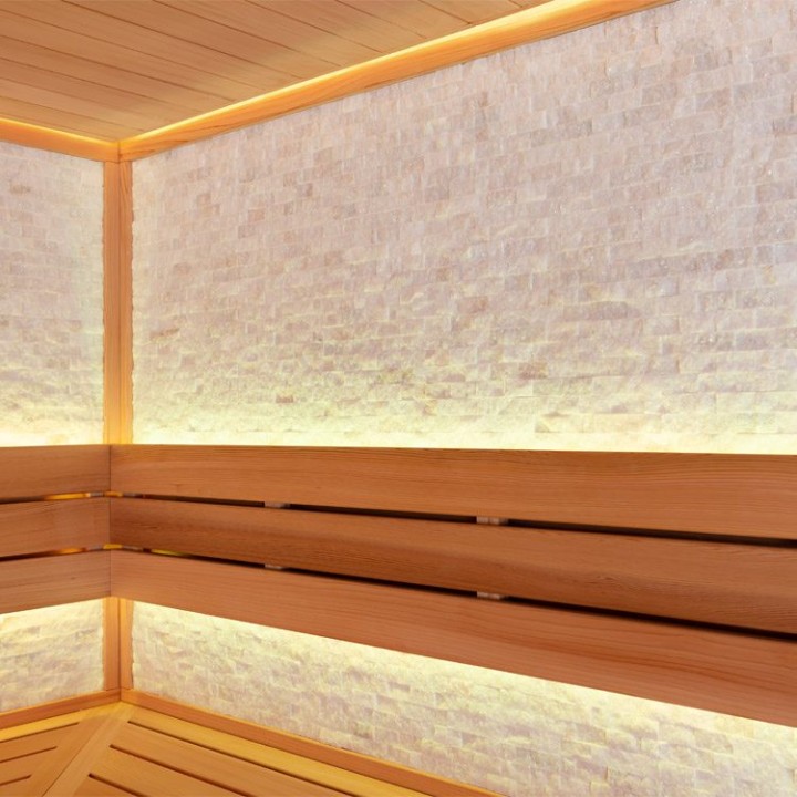 Finská sauna EAGO AWT E1603XL červený cedr 240×200 bez kamen