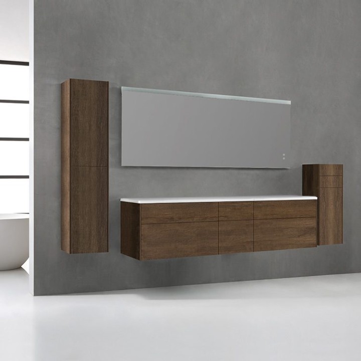Koupelnový nábytek – set StoneArt Venice VE-2000pro dubový tmavý 200×52