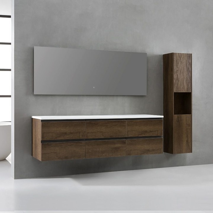 Koupelnový nábytek – set StoneArt Monte Carlo MC-1800pro dubový tmavý 180×52