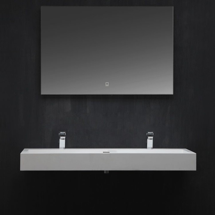 Umyvadlo StoneArt LP4512-1 z minerálního kamene bílé 120×48 lesklé