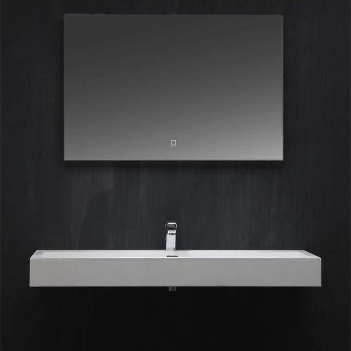 Umyvadlo StoneArt LP4512 z minerálního kamene bílé 120×48 matné