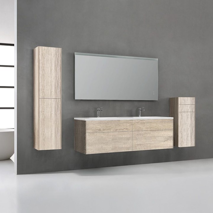Koupelnový nábytek – set StoneArt Venice VE-1600-I dubový světlý 160×52