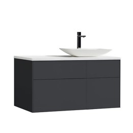 Koupelnová skříňka StoneArt Venice VE-1010pro-1 tmavě šedá 100×52 pravé provedení