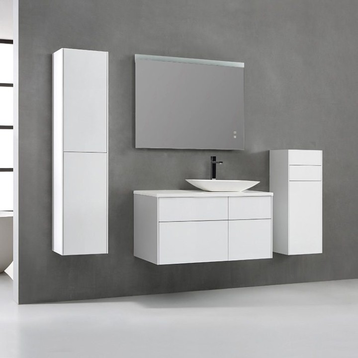 Koupelnová skříňka StoneArt Venice VE-1010pro-1 bílá 100×52 pravé provedení