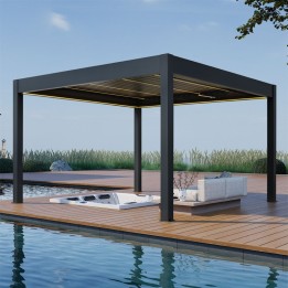 Pergola EAGO AWT P8-4A extreme antracit 4×4 m elektrická