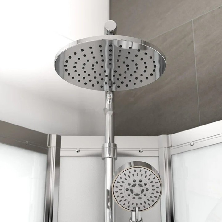 Kompletní sprchový kout Modera | 120×80 cm černé sklo posuvné dveře obdélníková