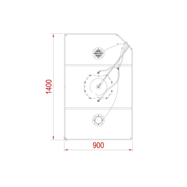 Parní kabina Modera pro 2 osoby | 140×90 cm černé sklo posuvné dveře obdélníková