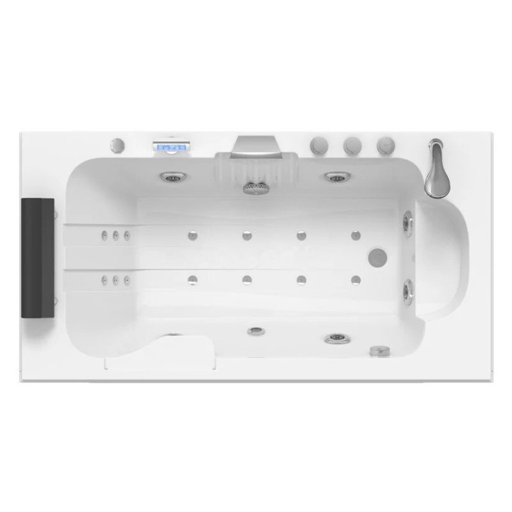 Vířivá vana Pacific Silver | pro 1 osobu pravá 170×92 cm vodní masáž
