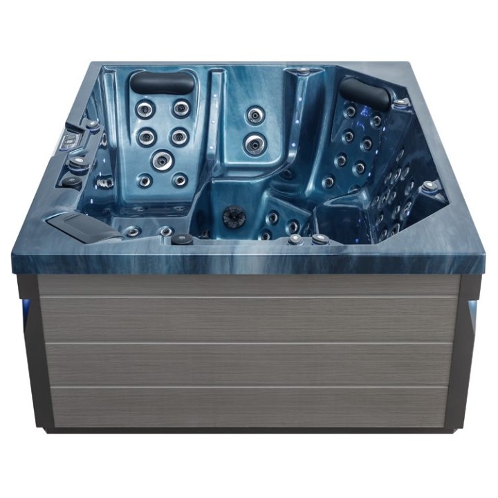 Venkovní vířivka EAGO AWT IN-406 premium OceanWave 225×185 šedá
