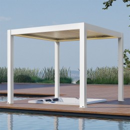 Pergola EAGO AWT P8-3A extreme bílá 3×3 m elektrická