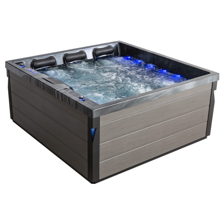 Venkovní vířivka EAGO AWT IN-407 eco CloudyBlack 200×200 šedá
