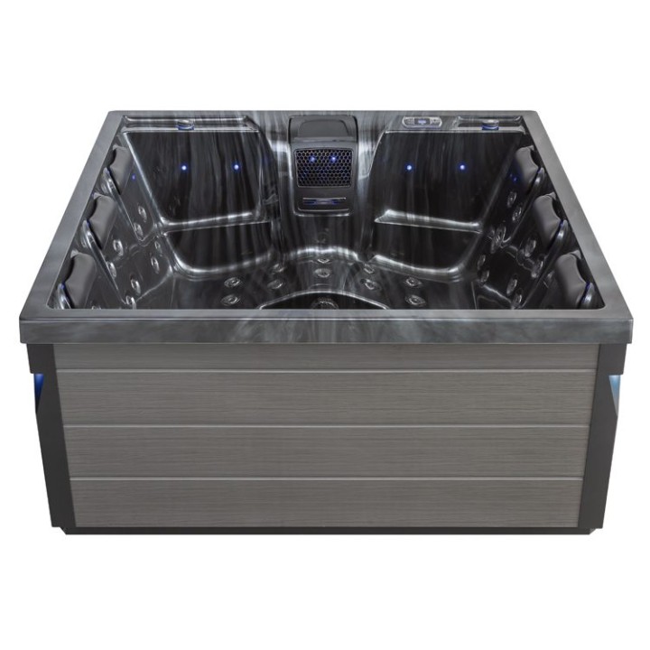 Venkovní vířivka EAGO AWT IN-407 eco CloudyBlack 200×200 šedá