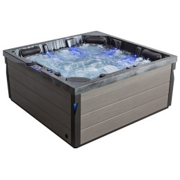 Venkovní vířivka EAGO AWT IN-403 premium CloudyBlack 200×200 šedá