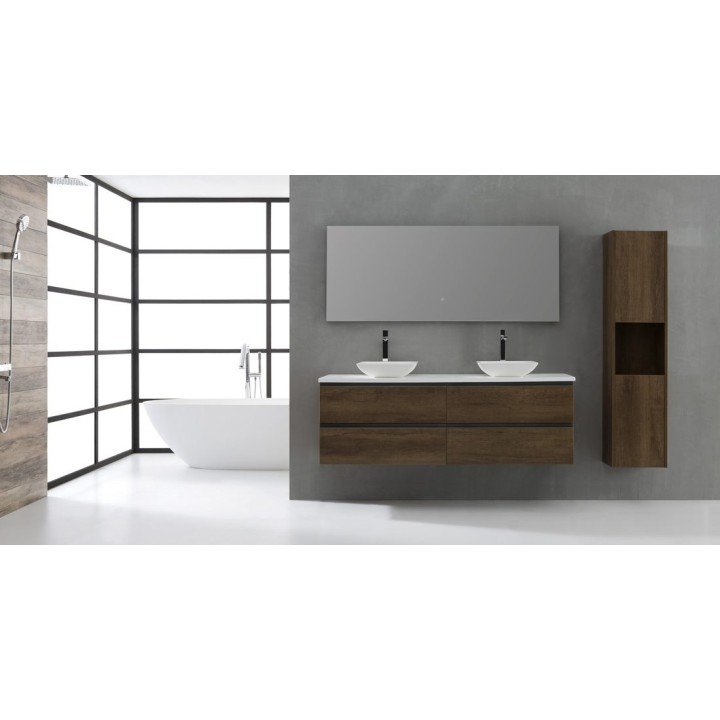 Koupelnová skříňka StoneArt Monte Carlo MC-1600pro-2 dubová tmavá 160×