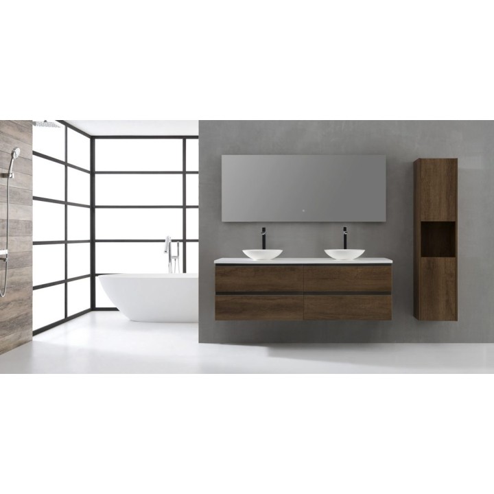 Koupelnová skříňka StoneArt Monte Carlo MC-1600pro-4 dubová tmavá 160×