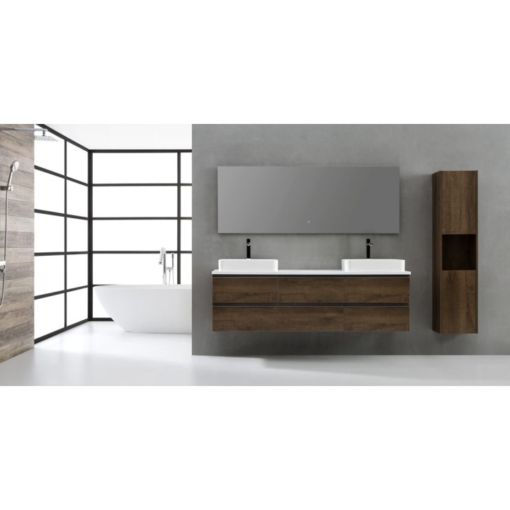 Koupelnová skříňka StoneArt Monte Carlo MC-1800pro-5 tmavě šedá 180×52