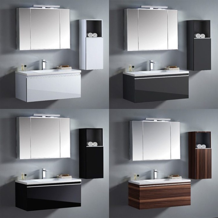 Koupelnový nábytek – set StoneArt Milano ME-1000 tmavě šedý 100×45