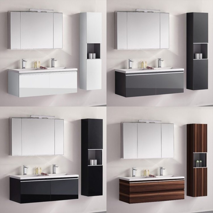 Koupelnový nábytek – set StoneArt Milano ME-1200-1 tmavě šedý 120×45