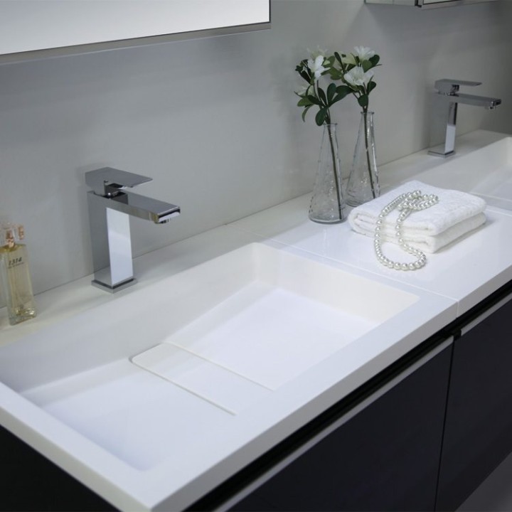 Koupelnový nábytek – set StoneArt Milano ME-1600-1 dubový tmavý 160×45