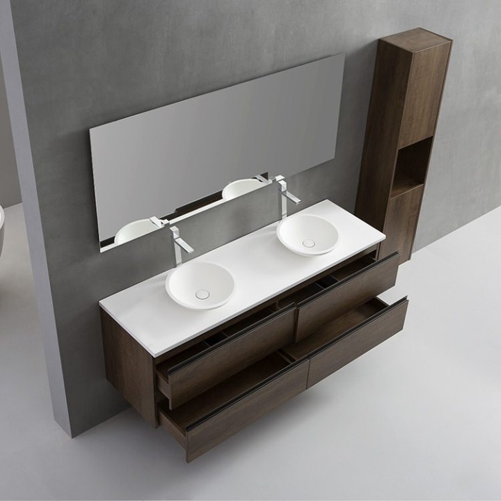 Koupelnový nábytek – set StoneArt Monte Carlo MC-1600pro-4 dubový tmav